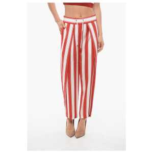 Balmain Striped Pants With Drawstings