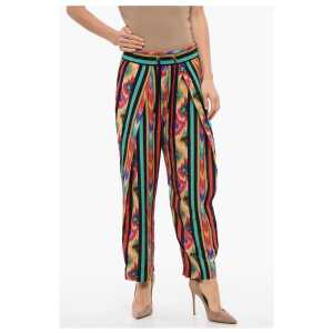 Balmain Printed Silk HAREM Pants