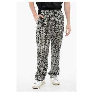 Balmain Double Jersey Sweatpants with Monogram Motif