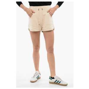 Balmain Brushed Multipocket Shorts with Flocked Logo