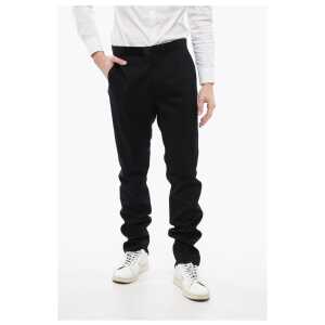 Balmain 4-Pocketed Wool Blend Pants with Satin Details