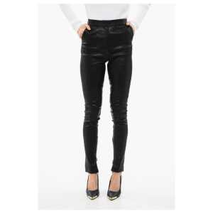 Balmain High-Waisted Skinny fit Leather Pants