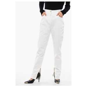 Balmain Skinny Denims with Jewel Buttons