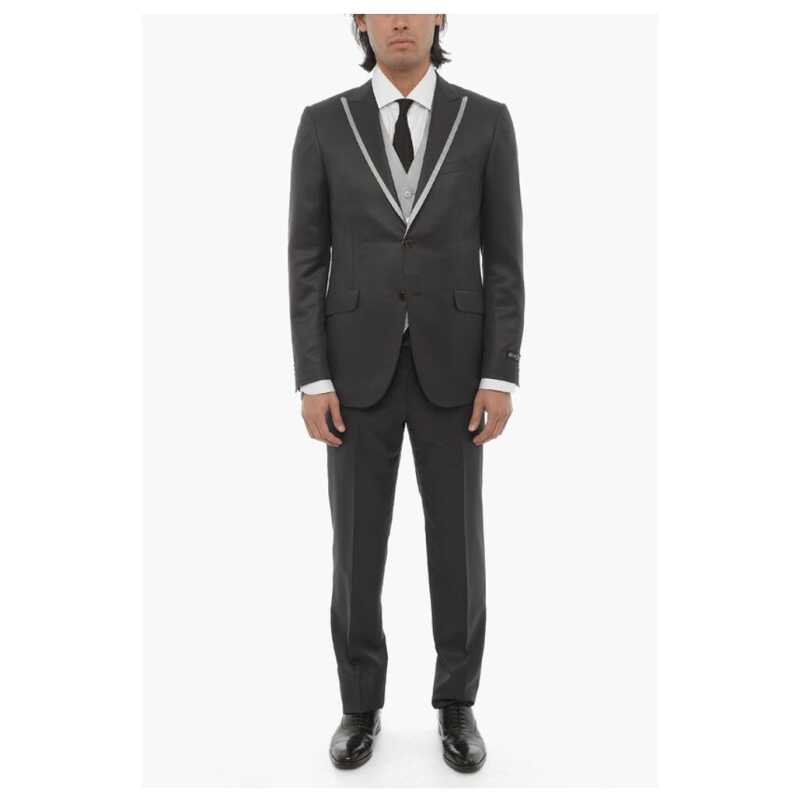 Corneliani Virgin Wool and silk Center Vent Peak Lapel CERIM.ACADEMY 3-, theFeinheit