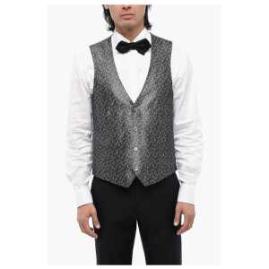 Corneliani Plant Motif Silk ACADEMY CERIMO Waistcoat