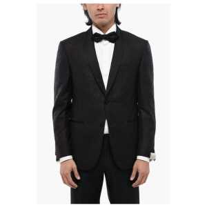 Corneliani Glitter Virgin Wool ACADEMY CERIMO 2-Button Blazer With Shaw
