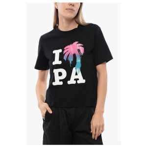 Palm Angels Printed Crewneck T-Shirt