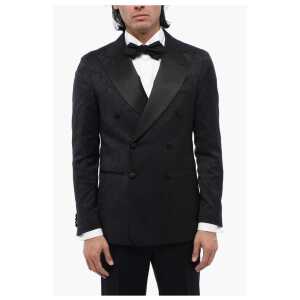 Corneliani CC COLLECTION Double-breasted CERIMONIA REWARD Jacquard Blaz