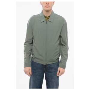 Corneliani ID Nylon Winbreaker Jacket with Frontal Zip