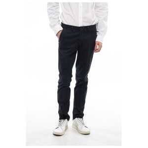 Corneliani CC COLLECTION Cotton Blend Chinos Pants with Belt Loops