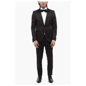 Corneliani Satin Suit with Damasco Motif
