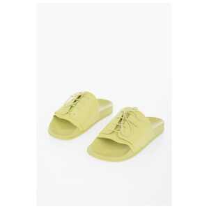 Maison Margiela Rubber Slides With Lace-up Detail