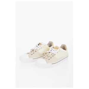 Maison Margiela Leather Low-Top Sneakers With Raw-Cut Details