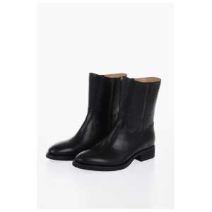 Maison Margiela Vintage Effect Leather Boots