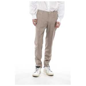 Corneliani CC COLLECTION 4-Pocketed RESET Silk Blend Pants