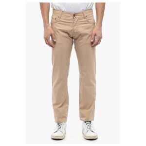 Corneliani ID 5-Pocketed Stretch Cotton Pants with Belt Loops