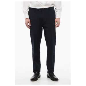 Corneliani CC COLLECTION 4-Pocketed Jacquard Cotton Blend Pants