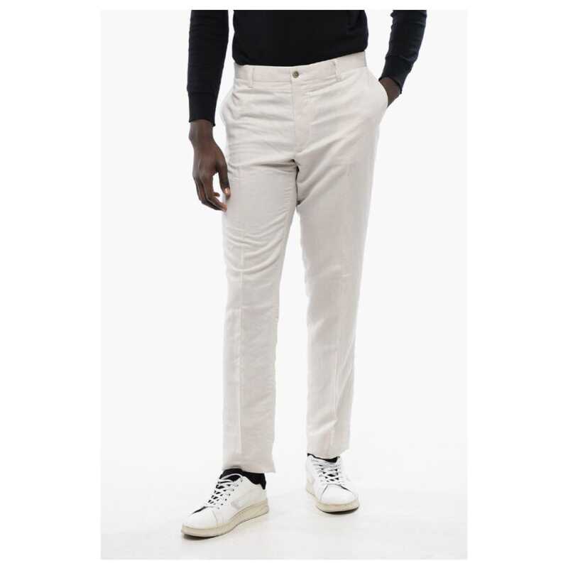 Corneliani ID Linen-blended IDENTITY Chino Pants, theFeinheit