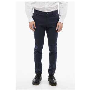 Corneliani ID Stretch Cotton Chinos Pants with Belt Loops