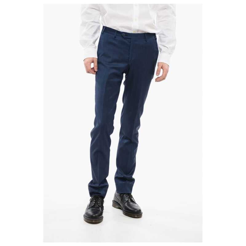 Corneliani Wool Blend ACADEMY Pants with Belt Loops, theFeinheit