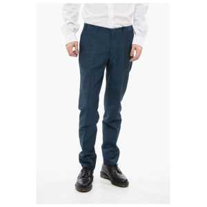 Corneliani CC COLLECTION Cotton and Linen Blend RESET Pants