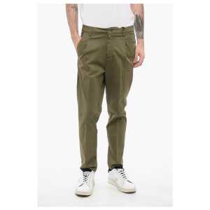 Corneliani CC COLLECTION Stretch Cotton Chison Pants with Belt Loops