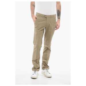 Corneliani ID Solid Color Chino Pants with Belt Loops