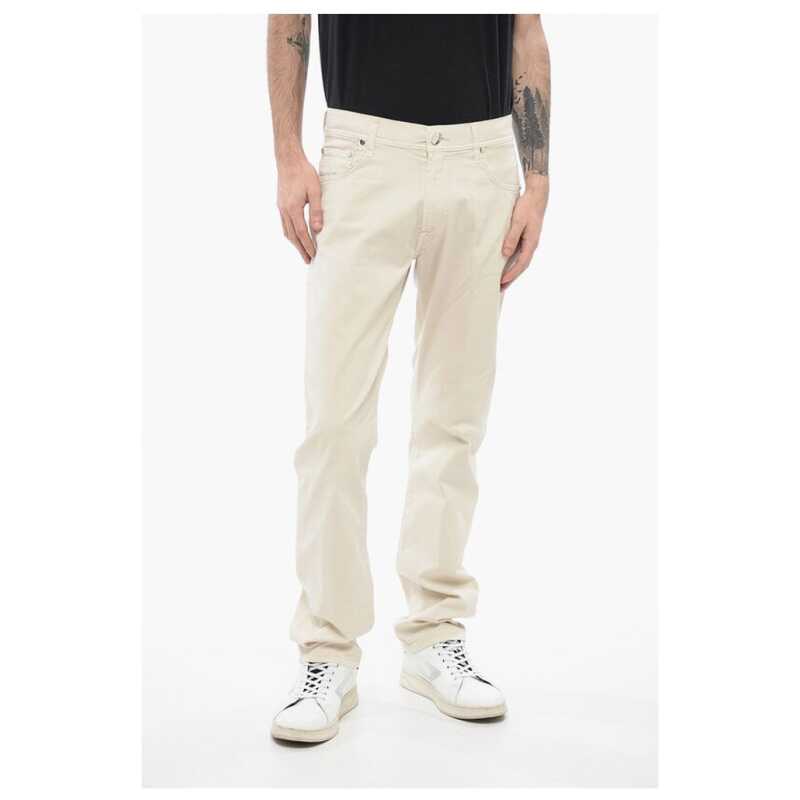Corneliani ID Cotton Stretch LAZISE 5 Pockets Pants with Belt Loops, theFeinheit