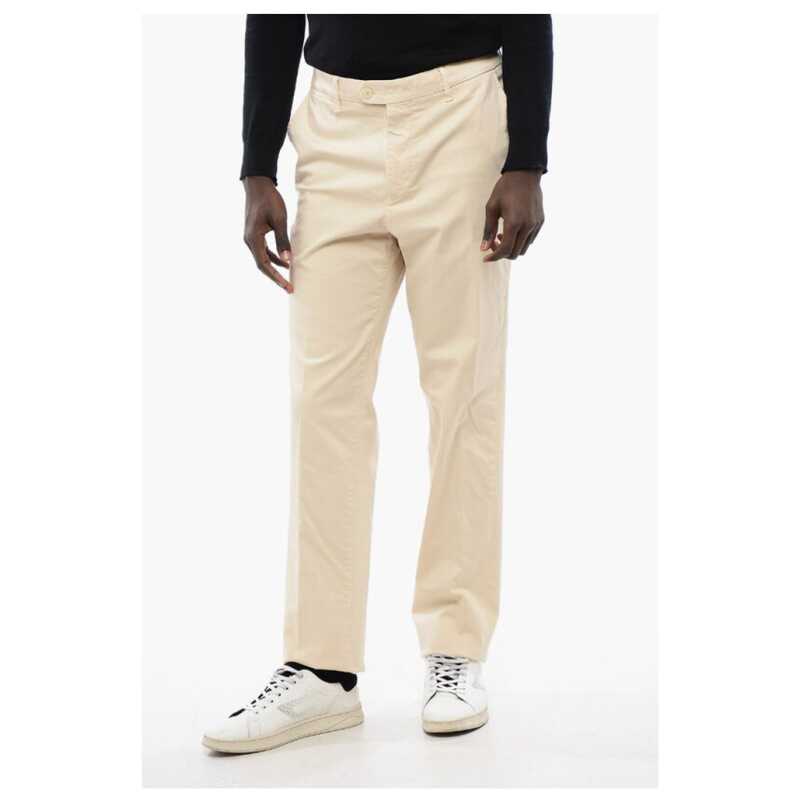 Corneliani ID Regular Waist Cotton Stretch LENDINARA Chinos Pants, theFeinheit