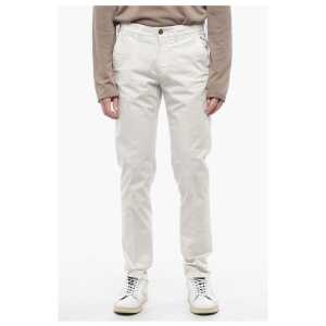 Corneliani ID Straight Leg Stretch Cotton Chino Pants