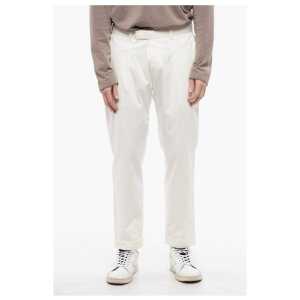 Corneliani CC COLLECTION Single-Pleat Stretch Cotton Pants