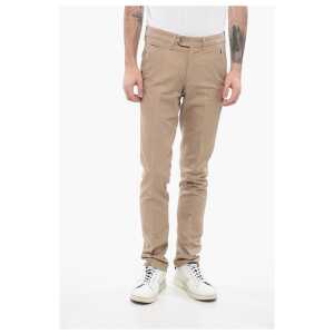 Corneliani ID Solid Color Cotton and Linen Chino Pants