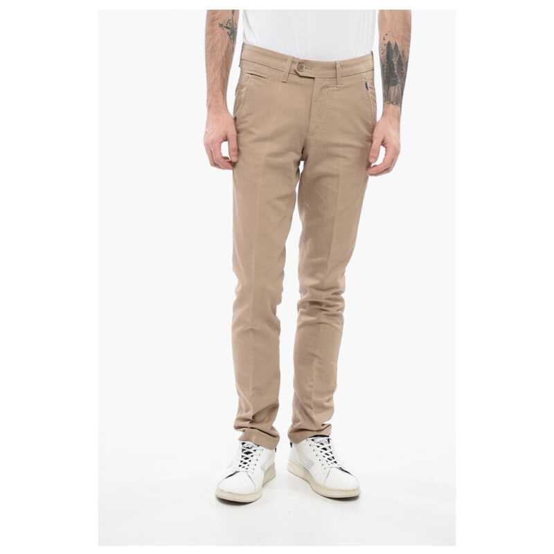Corneliani ID Solid Color Cotton and Linen Chino Pants, theFeinheit