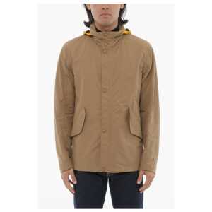 Corneliani CC COLLECTION Contrasting-hooded Windbreaker Jacket