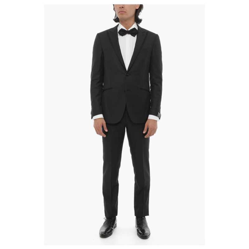 Corneliani Hopsack CERIMONIA ACADEMY Suit with Peak Lapel, theFeinheit
