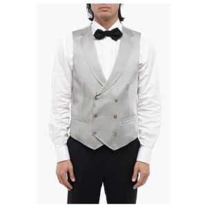 Corneliani CC COLLECTION Two-Tone Double Breasted Waistcoat
