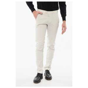 Corneliani ID Stretch Cotton Chino Pants with Belt Loops
