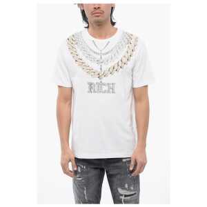 John Richmond Regular Fit SHINAZU T-shirt With Necklace Print