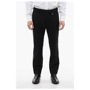 John Richmond Wool AKULIN Pants With Rhinestones Side Bands