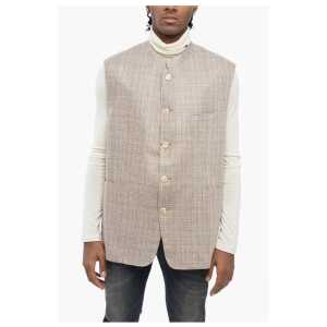 Corneliani Mandarin Collar Silk Vest