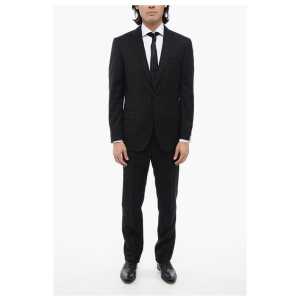Corneliani 2 Button LEADER Virgin Wool Suit with Flap Pockets