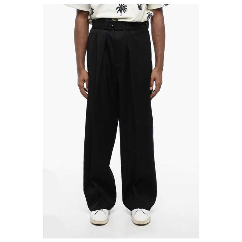 Jil Sander Single-pleated Virgin Wool Pants with Belt, theFeinheit