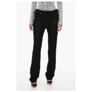 Chloé Embroidered Pants with Flared Leg