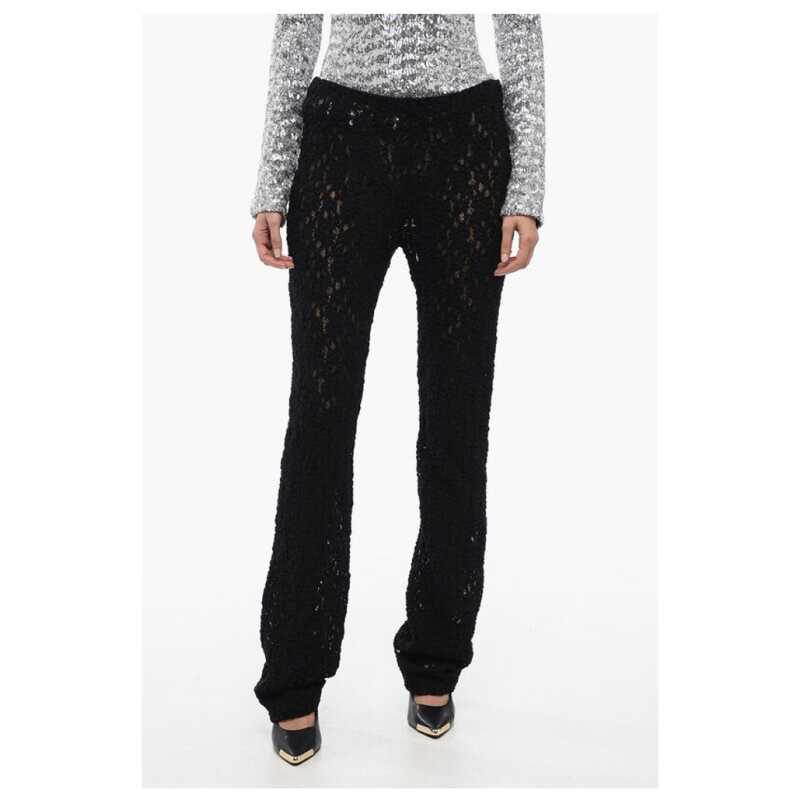 Chloé Embroidered Pants with Flared Leg, theFeinheit
