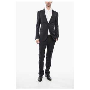 Corneliani Virgin Wool Side Vents Notch Lapel 2-Button Suit