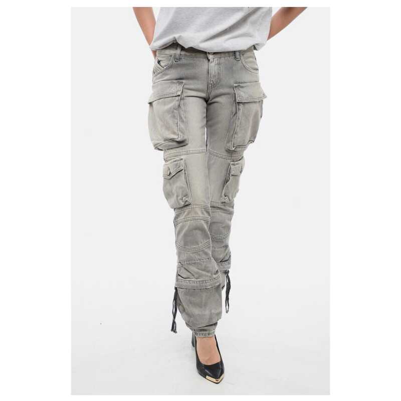 The Attico Low Rise Denim Cargo Pants, theFeinheit