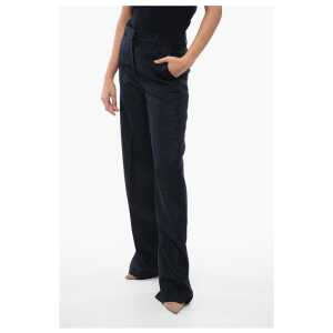 Stella McCartney Straight-Fit Pants with Lurex Check Motif