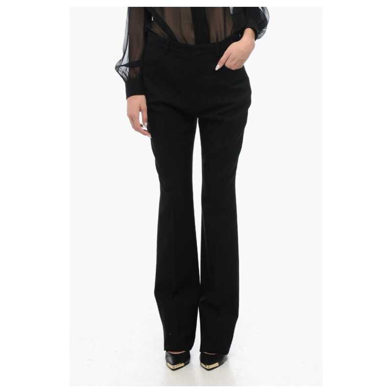 Saint Laurent Wool High-waisted Pants with Front Pleats, theFeinheit