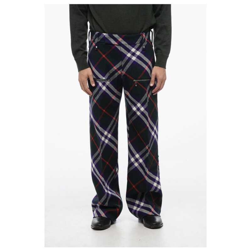Burberry Tartan Virgin Wool Multipocketed Pants, theFeinheit