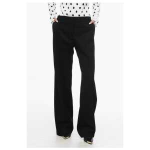 Jil Sander Grain de Poudre Wool Pants with Relaxed Fit